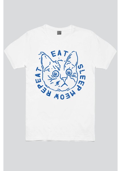 Şaşkın Kedi Beyaz, Sütlü ve Sade Erkek Tişört 2'li Eko Paket fiyatları