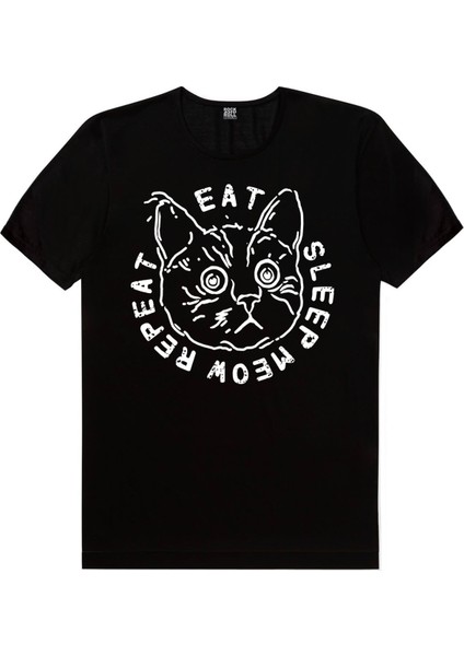 Şaşkın Kedi Siyah, Kasklı Kedi Erkek Tişört 2'li Eko Paket fiyatları