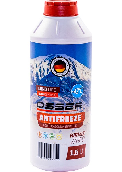 OSSER Antifriz 1,5 LT Kırmızı -42 Derece