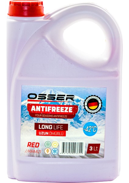 OSSER Antifriz 3 LT Kırmızı -42 Derece