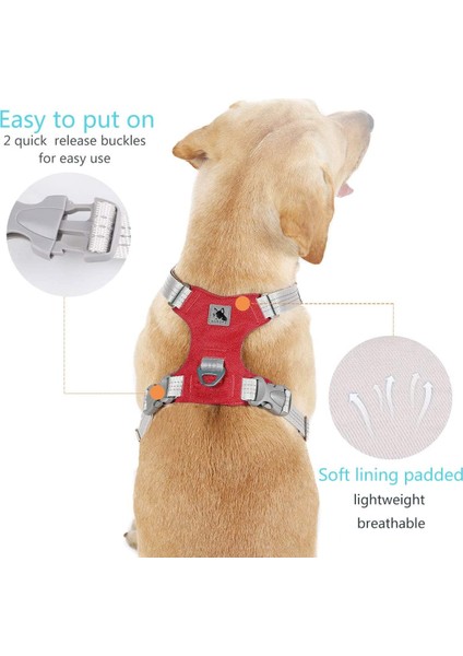 Pet Köpek Koşum Köpek Eğitim Yansıtıcı Göğüs Kayışı Kemer Yelek Küçük Orta Büyük Köpekler Için Ayarlanabilir Açık Koruyucu Koşum | Koşumlar (Kırmızı) (Yurt Dışından) fırsatları