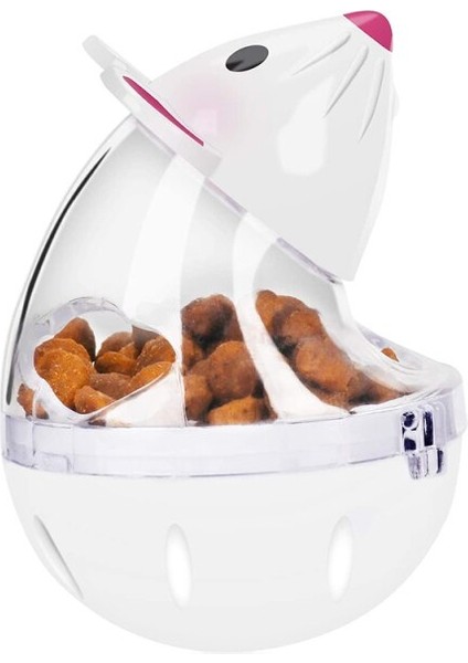 Yavaş Besleyici Fare Oyuncak Kedi Güvenli Dayanıklı Gıda Dağıtım Tumbler Tedavi Topu Yavru Oyuncaklar İle Çıkarılabilir Kapak Pet Oyun Oyunları | Kedi Oyuncakları (Beyaz) (Yurt Dışından)
