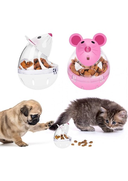Yavaş Besleyici Fare Oyuncak Kedi Güvenli Dayanıklı Gıda Dağıtım Tumbler Tedavi Topu Yavru Oyuncaklar İle Çıkarılabilir Kapak Pet Oyun Oyunları | Kedi Oyuncakları (Beyaz) (Yurt Dışından) modelleri