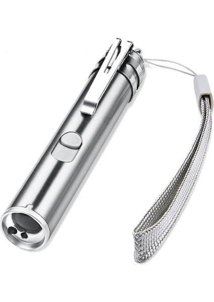 Usb Şarj Edilebilir Pet Oyuncaklar Kedi Eğitim Lazer Pointer Led El Feneri İle (Yurt Dışından)
