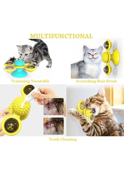 Interaktif Pet Köpek Kedi Oyuncak Yel Değirmeni Whirling Pikap Dalga Tickle Bulmaca Oyuncak Kediler Köpekler Için Eğitim Eğlence Sıcak Satış | Kedi Oyuncakları (Yeşil) (Yurt Dışından) modelleri