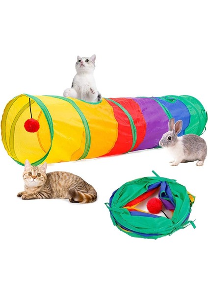 Kapalı Kediler Için Kedi Tüneli Interaktif Oyuncaklar 2 Yollu Kedi Tüp Tünel Yavru Oyun Oyuncaklar | Kedi Oyuncakları (Yurt Dışından) fiyatları