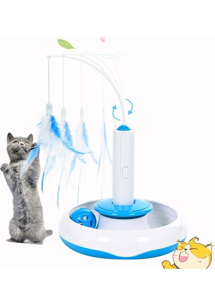 Elektrikli Interaktif Dönen Oyuncak Çok Fonksiyonlu Pet Oyuncaklar Kedi Oyuncaklar Komik Kedi Oyuncak Elektrikli Rotasyon Tüy Oyna Kedi Sopa | Kedi Oyuncakları (Yurt Dışından)