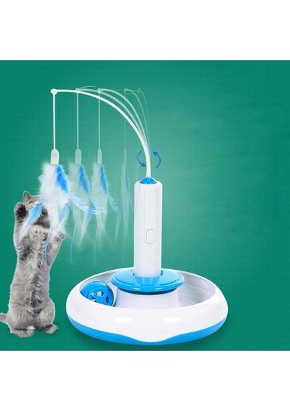 Elektrikli Interaktif Dönen Oyuncak Çok Fonksiyonlu Pet Oyuncaklar Kedi Oyuncaklar Komik Kedi Oyuncak Elektrikli Rotasyon Tüy Oyna Kedi Sopa | Kedi Oyuncakları (Yurt Dışından) fiyatları