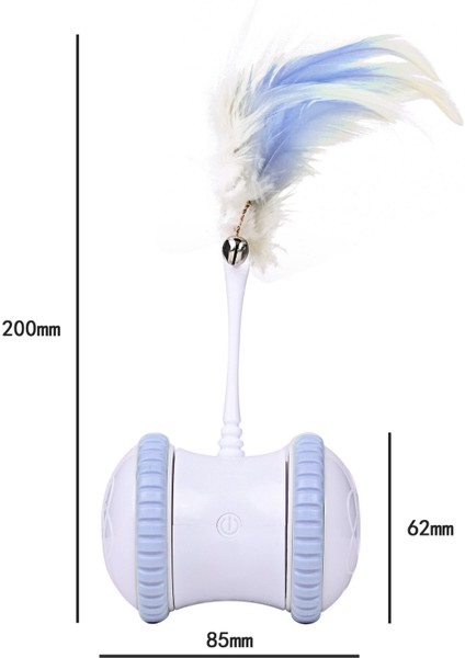 Kedi Tekerlek Oyuncak Gatos Oyuncaklar Juguetes Para Jouet Sohbet Pet Interaktif Kitten Pour Oyunu Elektrikli Led Tüy Sopa Düzensiz Döner | Kedi Oyuncakları (Gri) (Yurt Dışından) fiyatları