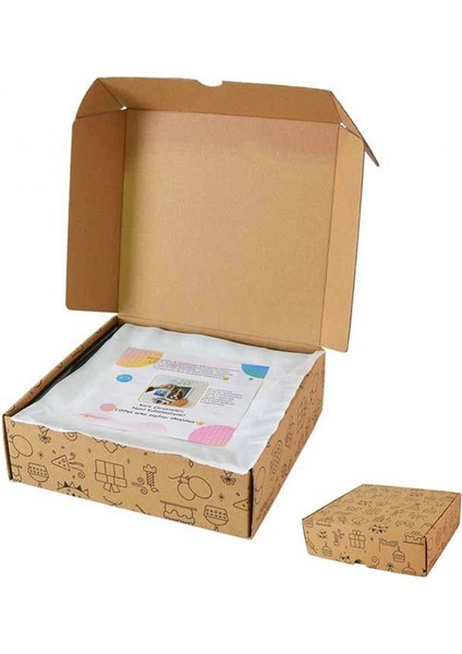 Yapışan Sök Tak Kare Çerçeve - Beyaz 3'lü Paket indirimleri
