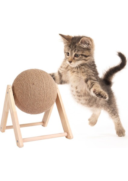 Ahşap Kedi Scratchers Top Oyuncaklar Sisal Board Scratcher Kedi Taşlama Paws Pençeleri Bakım Oyuncak Sandalye Kanepe Koruma Ürün | Mobilya Ve Çizikler (Yurt Dışından)
