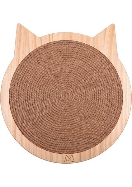 Masif Ahşap Kedi Kafası Scratcher El Dokuma Sisal Dayanıklı Kedi Oyuncak Malzemeleri (Yurt Dışından)