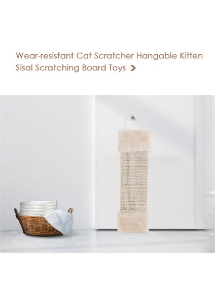 Yeni Stil Asılı Dikdörtgen Sisal Kedi Tırmalamak Tahtası, Çizik Dirençli Kedi Oyuncak (Yurt Dışından) modelleri