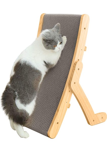 Oluklu Kağıt Kedi Tırmalamak Kurulu Deforme Kedi Yatak Dikey Oluklu Kağıt Taşlama Pençe Oyuncak (Yurt Dışından)