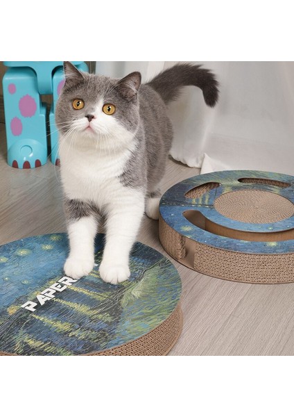 Kedi Oyuncaklar Kedi Kazı Tahta Pençe Değirmeni Oluklu Kağıt Kedi Malzemeleri Giymek Dayanıklı Scratcher | Mobilya Ve Çizikler (Yurt Dışından) modelleri