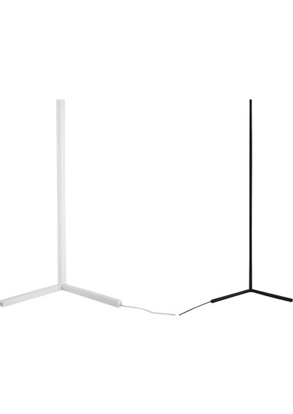 LED Zemin Lamba Ayakta Lambalar Modern Basit 5050 30 LED Ayakta Işıklar Modern Tarzı Demir Boyalı Zemin Lambası (Siyah) (Yurt Dışından)