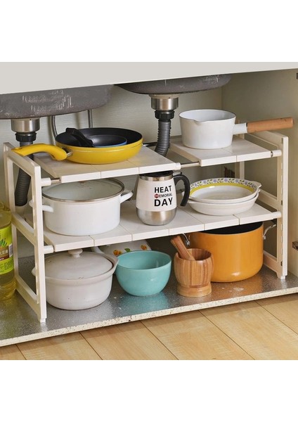 Lavabo Organizer Altında Genişletilebilir 1/2tier Mutfak Malzemeleri Dolap Organizatör, (Yurt Dışından) modelleri