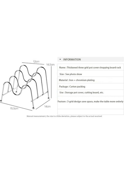Pan Pot Kapak Kapak Tutucu Sağlam Standı Kapakları Veya Plakalar Daireler Için Standı Çanak Kurutma Rafı Aşırı Tezgah Tutucu Plaka Depolama | Raflar ve sahipler (Gümüş) (Yurt Dışından)