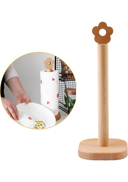 1 Adet Katı Ahşap Mutfak Rulo Kağıt Tutucu Banyo Dikey Peçete Standı Doku Depolama Raf Yaratıcı Peçete Dispenser Tutucu | Depo Tutucular ve raflar (Yurt Dışından)