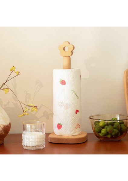 1 Adet Katı Ahşap Mutfak Rulo Kağıt Tutucu Banyo Dikey Peçete Standı Doku Depolama Raf Yaratıcı Peçete Dispenser Tutucu | Depo Tutucular ve raflar (Yurt Dışından) fiyatları