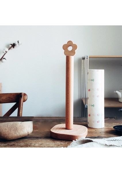 1 Adet Katı Ahşap Mutfak Rulo Kağıt Tutucu Banyo Dikey Peçete Standı Doku Depolama Raf Yaratıcı Peçete Dispenser Tutucu | Depo Tutucular ve raflar (Yurt Dışından) modelleri