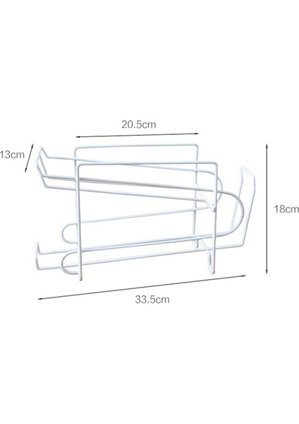 Three Beans Çift Katmanlı Buzdolabı Içecek Depolama Raf Rulo Tasarım Bira Demir Raf Cola Bira Tutucu Soda Dispenser Mutfak Organize | Raflar ve tutucular (Yurt Dışından)