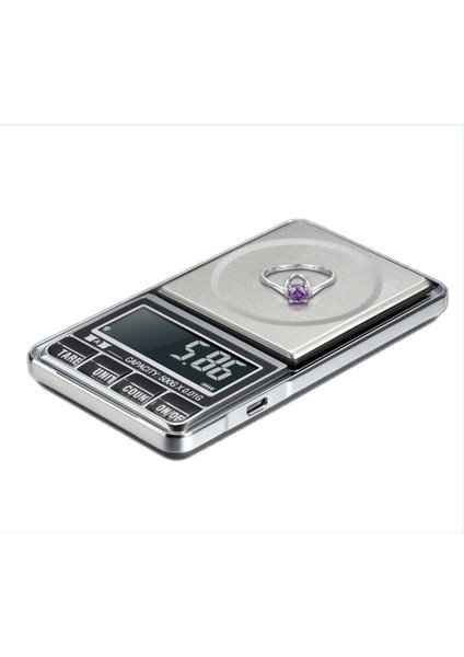 0.01G Hassas LCD Dijital Takı Ölçekler USB Powered Lab Gram Tıbbi Sayısı Ağırlık Dengesi Elektronik Cep Ölçeği 600G | Tartım Ölçekleri (Yurt Dışından)