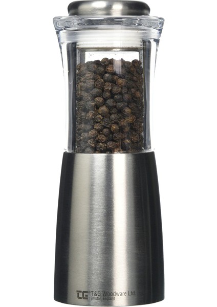 T G Creashglind Apollo Temizle Akrilik ve Paslanmaz Çelik Biber Değirmeni, 15 cm (Yurt Dışından)
