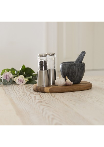 T G Creashglind Apollo Temizle Akrilik ve Paslanmaz Çelik Biber Değirmeni, 15 cm (Yurt Dışından)