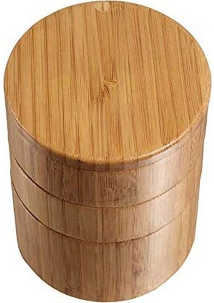 Bambu Üçlü Tuz Kutusu, Ahşap Kutu,(Yurt Dışından)