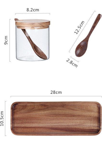 Ahşap Kapak Baharat Kavanoz Cam Depolama (Yurt Dışından) modelleri