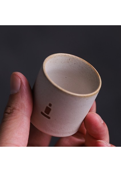 1 Adet Beyaz Seramik Çay Bardağı El Yapımı Keşiş Seramik Çay Fincanı Çin Kung Fu Cup 50ML | Teacups (Yurt Dışından)