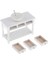 1/12 Ölçekli Beyaz Lavabo Lavabo ve Doll House Mobilya Modeli Için Kabine (Yurt Dışından) 2