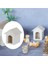 1/12 Dollhouse Minyatür Ahşap Köpek Pet Ev Simülasyon Modeli Dekorasyon (Yurt Dışından) 2