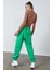 Kadın Yeşil Beli Lastikli Oversize Eşofman Altı MG1235 5