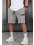 Boyalı Gri Erkek Basic Kapri Şort 1