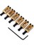 6 Adet Düz Tremolo Trem Köprü Rulo Eyer Stil Gitar Için Altın (Yurt Dışından) 1