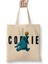 Monster Cookies Cookie Kurabiye Canavarı Bez Çanta Uzun Saplı 1