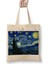 Van Gogh Yıldızlı Gece Bez Çanta Uzun Saplı 1