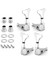 Bas Dize Tuning Pegs Makine Kafaları Tuner Elektrik Baslar Için Tuner Anahtarları 2L2R (Yurt Dışından) 3