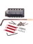 6 Dize Eyer Tremolo Köprü Seti + 3 Adet Kırmızı Vida Gitar Aksesuar Için (Yurt Dışından) 2