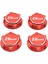 4 Adet 17MM Hex Tekerlek Somunları 1: 8 Rc Araba Kamyon Yedek Parçaları Acc Red (Yurt Dışından) 2