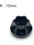 Tekerlek Hex Hubs Yedek Parçaları Için Axial 1/10 SCX10 1.9 / 2.2 Inç Tekerlek Rc Araba 12MM Siyah (Yurt Dışından) 5