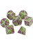 7 / Set Metal Polyhedron Zar Set D20 D12 D10 D8 D6 D4, Rol Oyunlandırma Için, Hediyeler Açık Yeşil Mor (Yurt Dışından) 2
