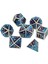 7 / Set Metal Polyhedron Zar Seti D20 D12 D10 D8 D6 D4, Rol Oynatma, Hediyeler Mavi Mor (Yurt Dışından) 2