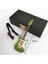 Mini Ahşap Elektro Gitar Modeli Süsler Koleksiyonu Standı ve Vaka Ihale Yeşil (Yurt Dışından) 2