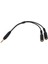3.5mm 1 Erkek 2 Kadın Kulaklık Kulaklık Ses Kablosu Adaptörü Mic Parçaları (Yurt Dışından) 2