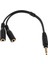 3.5mm 1 Erkek 2 Kadın Kulaklık Kulaklık Ses Kablosu Adaptörü Mic Parçaları (Yurt Dışından) 4