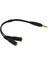 3.5mm 1 Erkek 2 Kadın Kulaklık Kulaklık Ses Kablosu Adaptörü Mic Parçaları (Yurt Dışından) 5