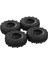 4x Mikro Paletli 1/24 Tekerlekler ve Lastikler 1.0 "axial SCX24 Mini Z Parçaları Için (Yurt Dışından) 2